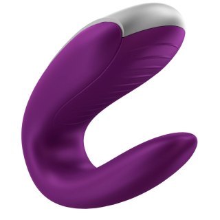 Satisfyer Double Fun Violet - Model dla Par, Sterowanie Aplikacją, Wodoodporny