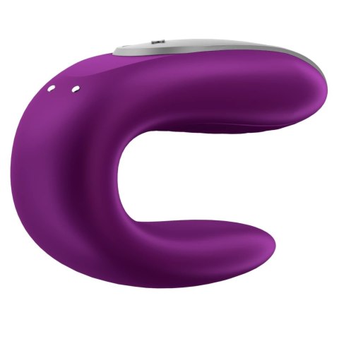 Satisfyer Double Fun Violet - Model dla Par, Sterowanie Aplikacją, Wodoodporny
