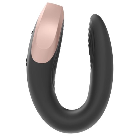 Satisfyer Double Love Black - model dla par, sterowanie aplikacją i pilotem
