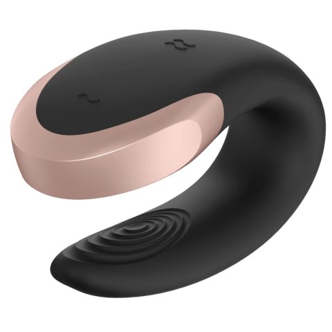 Satisfyer Double Love Black - model dla par, sterowanie aplikacją i pilotem