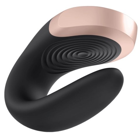 Satisfyer Double Love Black - model dla par, sterowanie aplikacją i pilotem