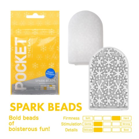 Tenga Pocket Spark Beads - podręczna maszyna intymna kieszonkowa
