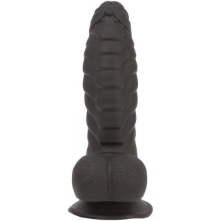 Addiction Ben Dong 18 cm Black - silikonowa anatomiczna forma, prążkowana