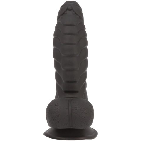 Addiction Ben Dong 18 cm Black - silikonowa anatomiczna forma, prążkowana