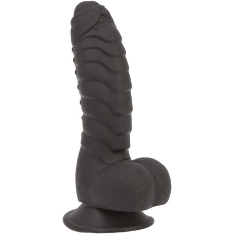 Addiction Ben Dong 18 cm Black - silikonowa anatomiczna forma, prążkowana