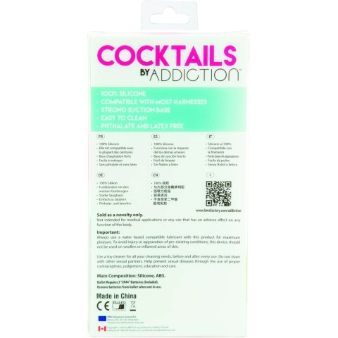 Addiction Cocktails Model Mint Mojito 14 cm silikon z przyssawką