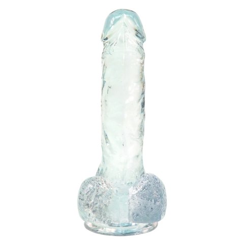 Addiction Crystal Addiction Clear Dong 18 cm, przezroczysty, TPE, przyssawka