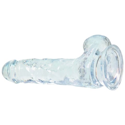 Addiction Crystal Addiction Clear Dong 18 cm, przezroczysty, TPE, przyssawka