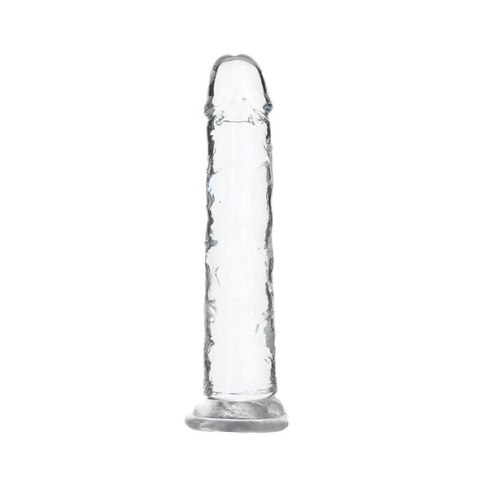 Addiction Crystal Addiction Vertical 18cm - Transparentny model TPE z przyssawką
