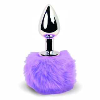 FeelzToys Bunny Tails Purple - metalowy korek z ozdobnym futerkiem