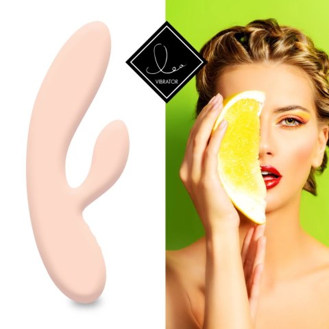 FeelzToys Lea Citrus silikonowy model dwusilnikowy 202mm pomarańczowy