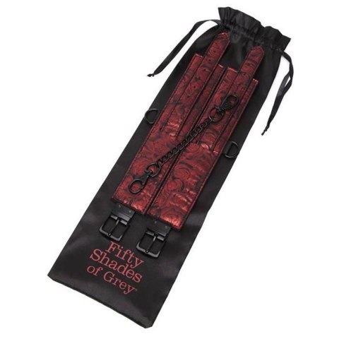 Fifty Shades of Grey Sweet Anticipation kajdanki na nadgarstki czarno-czerwone