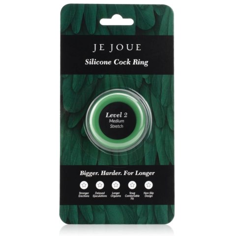 Je Joue Silicone C-Ring Medium Stretch Green - elastyczny pierścień silikonowy