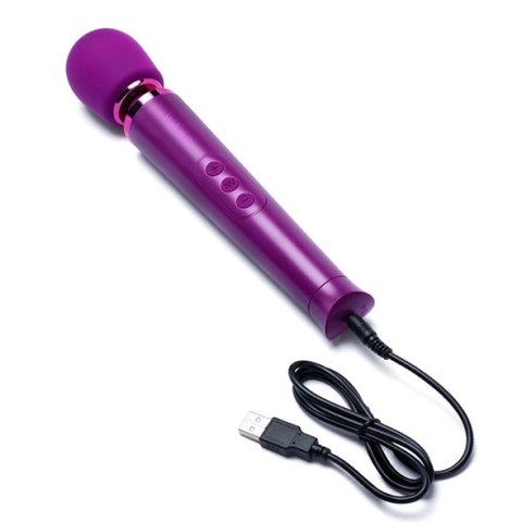 Le Wand Petite Massager Cherry - kompaktowy masażer, 10 trybow