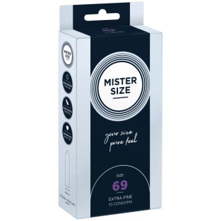 Mister Size 69 mm - precyzyjne prezerwatywy, opakowanie 10 sztuk