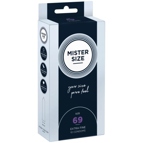 Mister Size 69 mm - precyzyjne prezerwatywy, opakowanie 10 sztuk