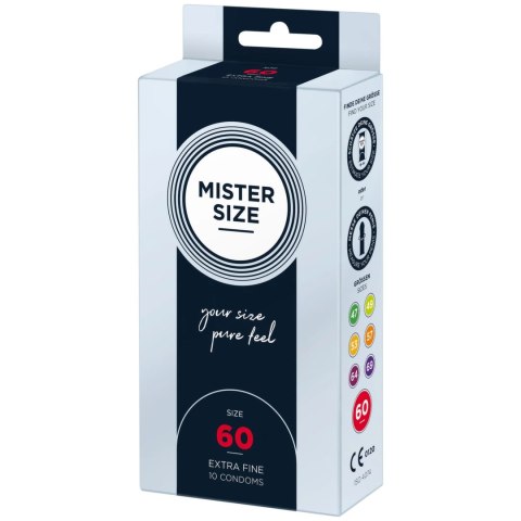 Mister Size Prezerwatywy 60 mm 10 szt. - Dopasowany rozmiar, komfort