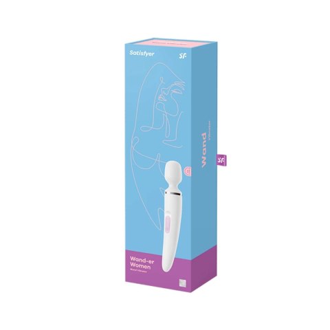 Satisfyer Wand-er Woman White - Masażer XXL, 50 trybow, silikonowy