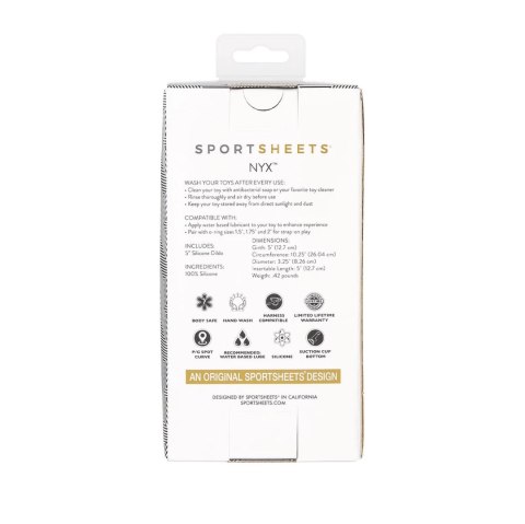 Sportsheets Nexus Nyx Coral silikonowy model zakrzywiony z przyssawką