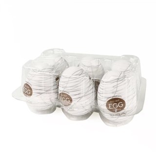 TENGA Egg Silky II - Zestaw 6 elastycznych nakładek intymnych