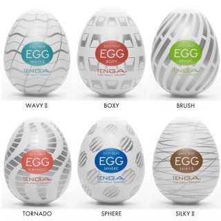 Tenga Egg Serie 3 Zestaw 6 modeli - rożnorodne tekstury, kompaktowe rozmiary