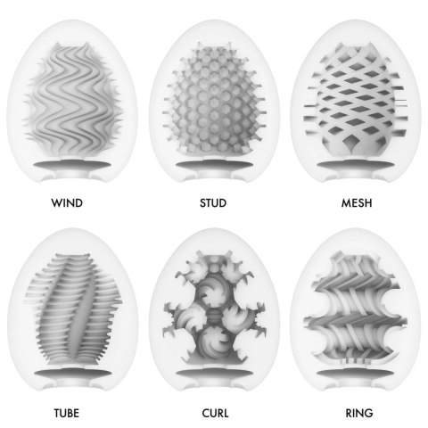 Tenga Egg Wonder 6 Styles Pack - zestaw 6 modeli z rożnymi teksturami