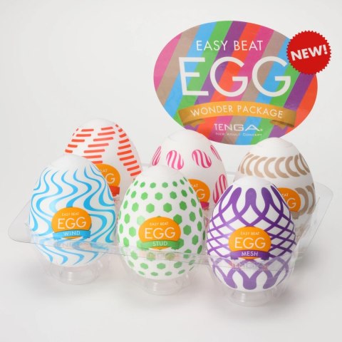 Tenga Egg Wonder 6 Styles Pack - zestaw 6 modeli z rożnymi teksturami