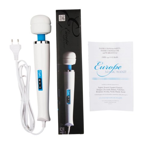 Europe Magic Wand Massager - 6 trybow, silikonowa głowica, 230V