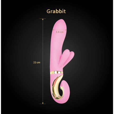 Gvibe Grabbit Pink - wielofunkcyjny model z 3 silnikami, silikon medyczny