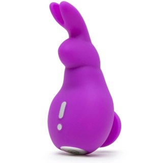 Happy Rabbit Mini Ears Purple - Kompaktowy masażer silikonowy USB