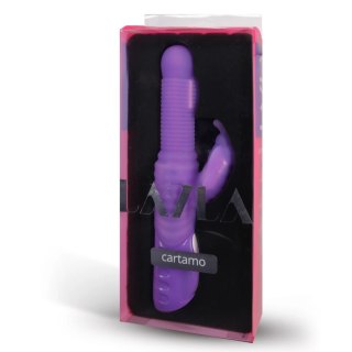 Layla Cartamo Vibrator Purple - silikonowy masażer z rotacją