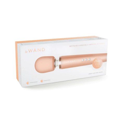 Le Wand Petite Massager Rose Gold - kompaktowy masażer z 10 trybami