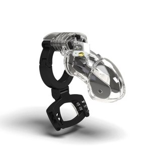 Mystim Pubic Enemy No 3 - Anatomiczna klatka regulowana z funkcją E-Stim