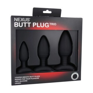 Nexus Butt Plug Trio Set - Zestaw anatomicznych korkow silikonowych 3 rozmiary