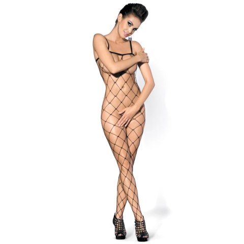 Obsessive Bodystocking N102 S/M/L siateczkowy czarny uniwersalny