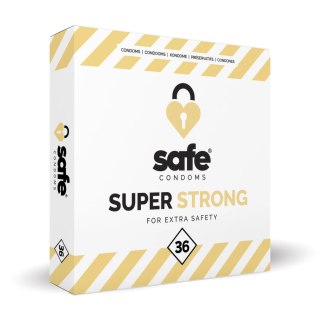 Safe Super Strong 36 szt. prezerwatywy lateksowe wzmocnione 53 mm