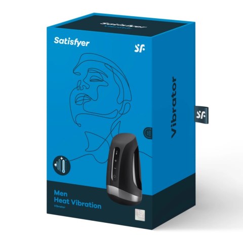 Satisfyer Men Heat Vibration - maszyna intymna z funkcją podgrzewania
