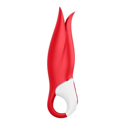 Satisfyer Power Flower model z elastycznymi płatkami, silikon, czerwony