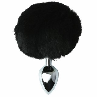 Sportsheets Sincerely Metal Bunny Plug czarny ogonek stalowy 14 cm