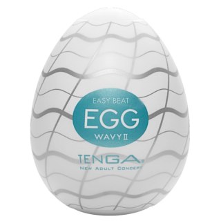 Tenga Egg Wavy II - elastyczna nakładka intymna, 1 szt.
