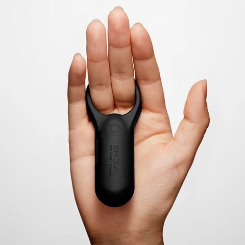 Tenga SVR Smart Vibe Ring Plus Black - silikonowy pierścień wibrujący