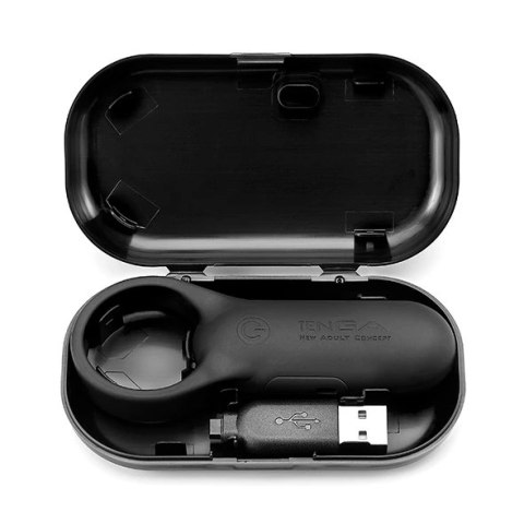 Tenga SVR Smart Vibe Ring Plus Black - silikonowy pierścień wibrujący