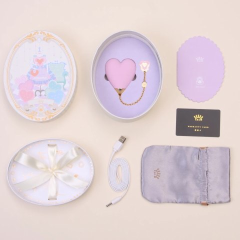 ZALO Baby Heart Strawberry Pink - masażer serduszko, silikon Softek