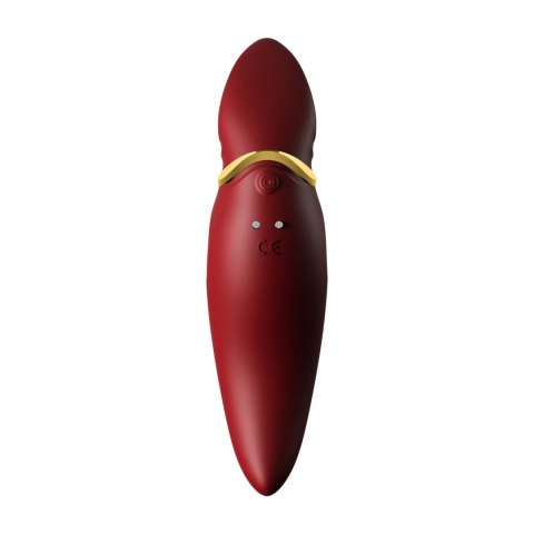 ZALO Hero Wine Red - masażer impulsowy PulseWave, silikon, IPX4