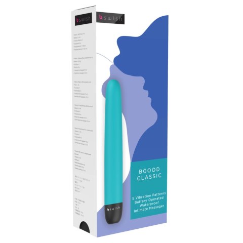 B Swish Bgood Classic Jade - dyskretny model wodoodporny 18cm, 5 trybow
