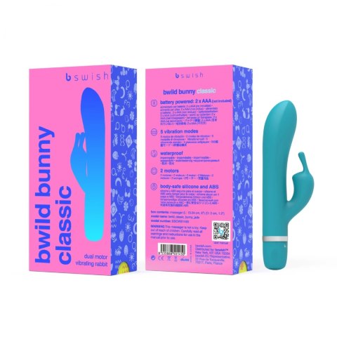 B Swish Bwild Classic Bunny Jade dwusilnikowy masażer wodoodporny
