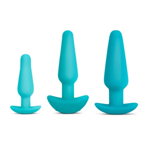 B-Vibe Anal Training & Education Set Blue - Kompletny zestaw edukacyjny, silikon
