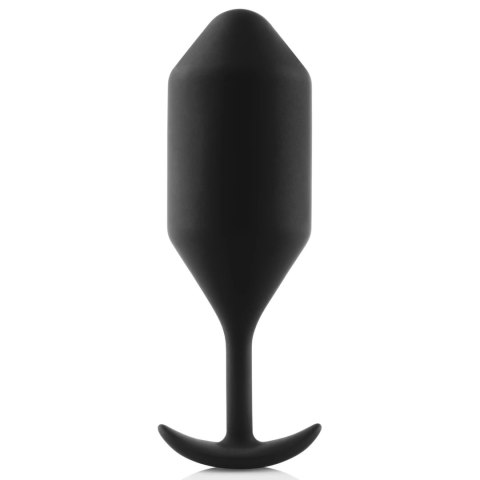 B-Vibe Snug Plug 5 Black - silikonowy ciężki model anatomiczny 371g