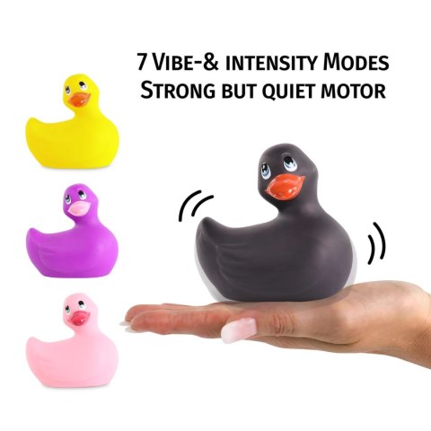 Big Teaze Toys I Rub My Duckie 2.0 Classic Black - wodoodporny masażer 7 trybow