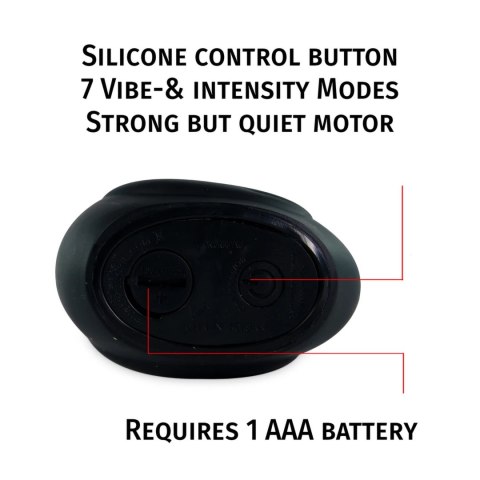 Big Teaze Toys I Rub My Duckie 2.0 Classic Black - wodoodporny masażer 7 trybow